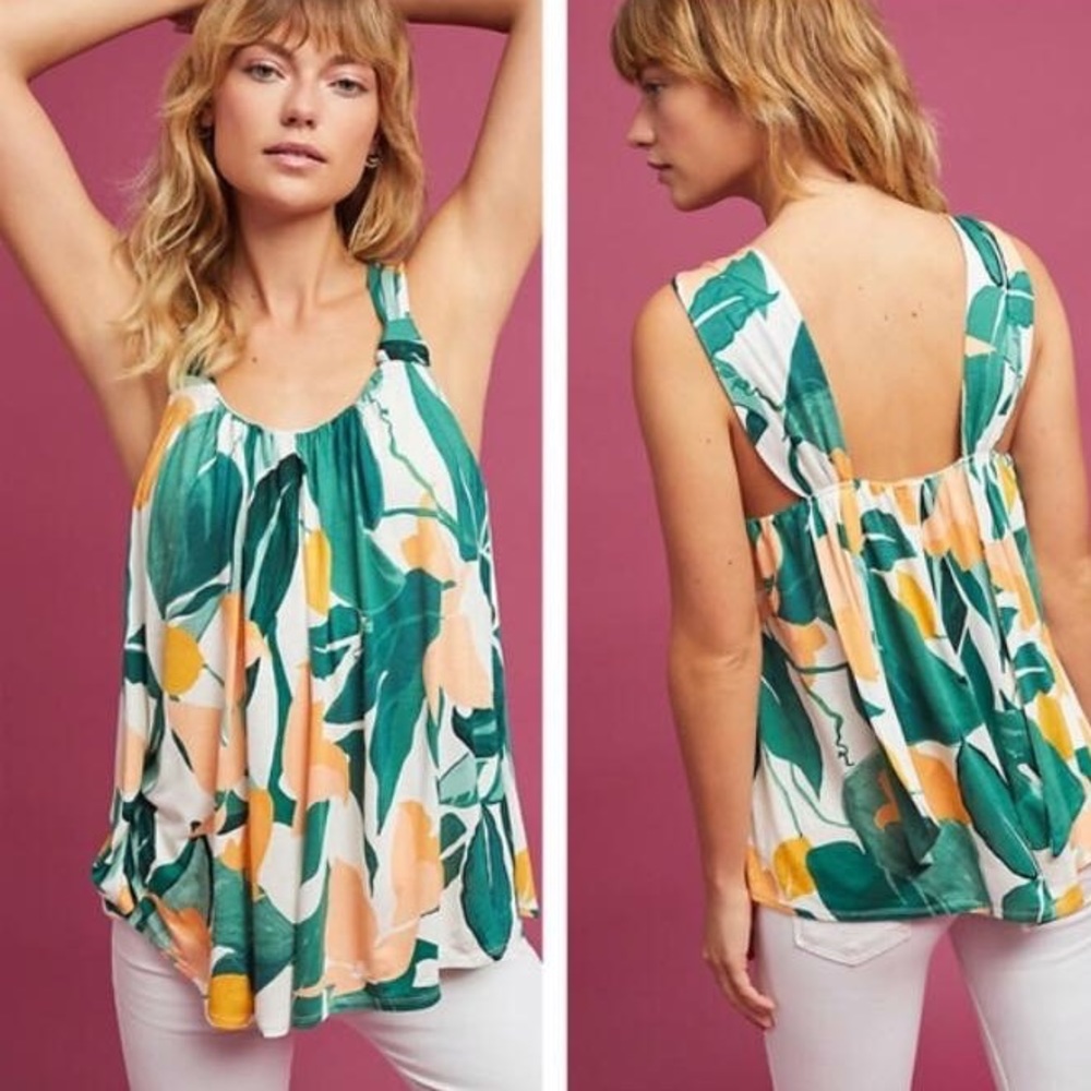 Anthropologie Vanessa Virginia Floral Top